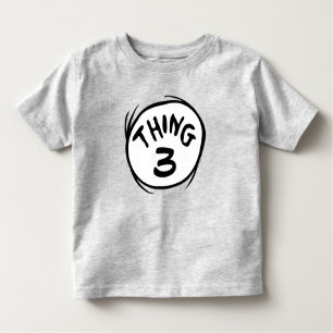 T-shirt Pour Les Tous Petits Dr Seuss   Chose personnalisée Une chose deux