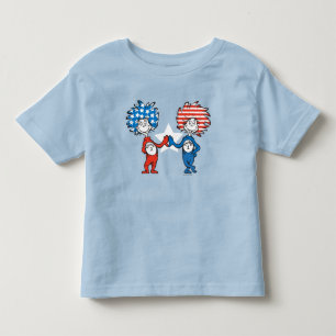 T-shirt Pour Les Tous Petits Dr. Seuss   Chose Une Chose Deux Graphique Patriot