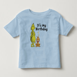 T-shirt Pour Les Tous Petits Dr. Seuss Grinch Hiver Anniversaire