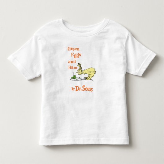 T-shirt Pour Les Tous Petits Dr Seuss| Oeufs verts et jambon (Devant)