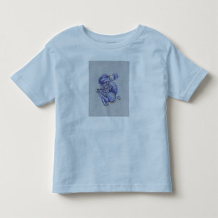 T-shirt Pour Les Tous Petits Dragon bleu