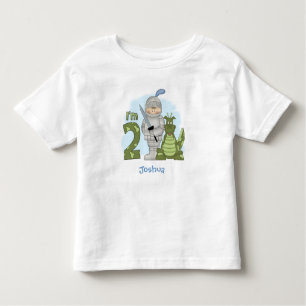 T-shirt Pour Les Tous Petits Dragon Knight 2e anniversaire Personnalisé