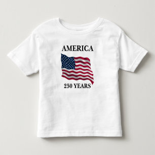 T-shirt Pour Les Tous Petits Drapeau America 250 Ans Enfant