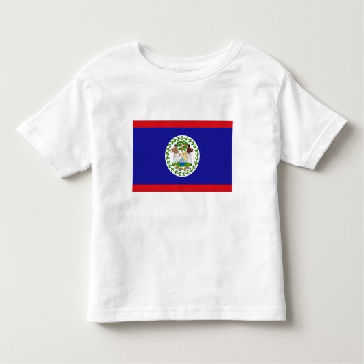 T-shirt Pour Les Tous Petits Drapeau bélizien (Devant)