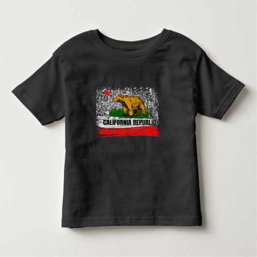 T-shirt Pour Les Tous Petits Drapeau Cali Socle Norcal Cencal (Devant)