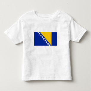 T-shirt Pour Les Tous Petits Drapeau de Bosnie-Herzégovine patriotique