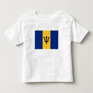 T-shirt Pour Les Tous Petits Drapeau de la Barbade patriotique