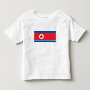 T-shirt Pour Les Tous Petits Drapeau de la Corée du Nord