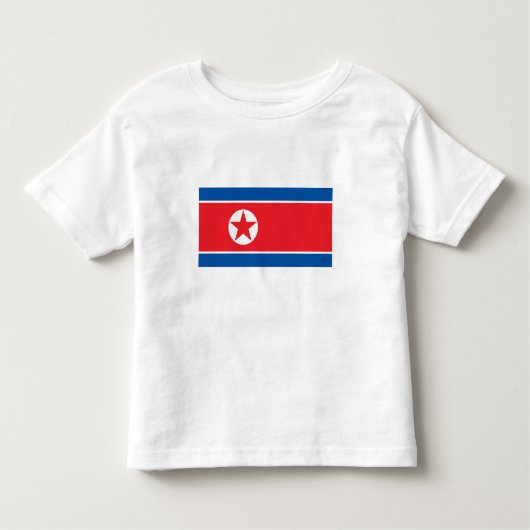 T-shirt Pour Les Tous Petits Drapeau de la Corée du Nord (Devant)