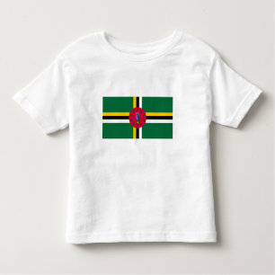T-shirt Pour Les Tous Petits Drapeau de la Dominique