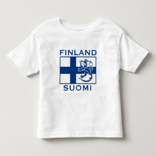 T-shirt Pour Les Tous Petits Drapeau de la Finlande