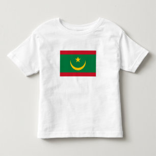 T-shirt Pour Les Tous Petits Drapeau de la Mauritanie