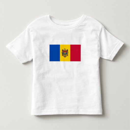 T-shirt Pour Les Tous Petits Drapeau de la Moldavie (Devant)