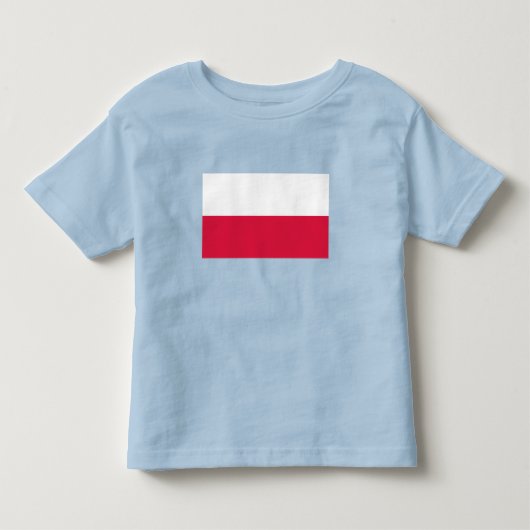 T-shirt Pour Les Tous Petits Drapeau de la Pologne (Devant)