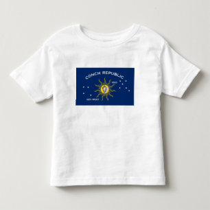 T-shirt Pour Les Tous Petits Drapeau de la République de Conch, Drapeau de Key