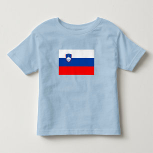 T-shirt Pour Les Tous Petits Drapeau de la Slovénie