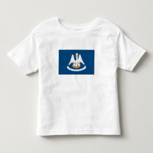 T-shirt Pour Les Tous Petits Drapeau de l'État de Louisiane