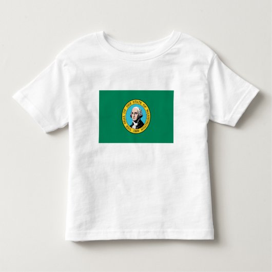 T-shirt Pour Les Tous Petits Drapeau de l'État de Washington (Devant)