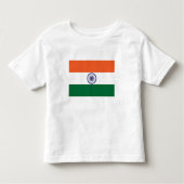 T-shirt Pour Les Tous Petits Drapeau de l'Inde (Devant)