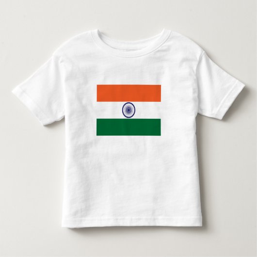 T-shirt Pour Les Tous Petits Drapeau de l'Inde (Devant)
