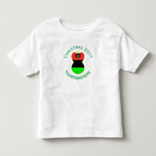 T-shirt Pour Les Tous Petits Drapeau de Noël ange de la diaspora africaine pers