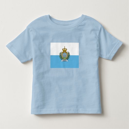 T-shirt Pour Les Tous Petits Drapeau de Saint-Marin (Devant)