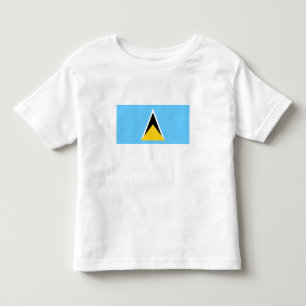 T-shirt Pour Les Tous Petits Drapeau de Sainte-Lucie