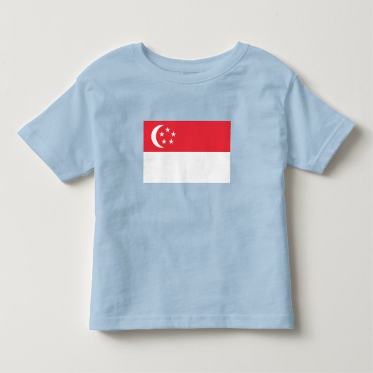T-shirt Pour Les Tous Petits Drapeau de Singapour (Devant)