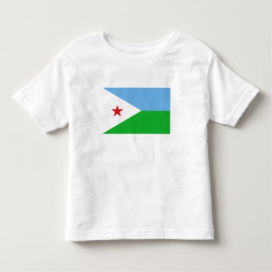 T-shirt Pour Les Tous Petits Drapeau Djibouti (Devant)