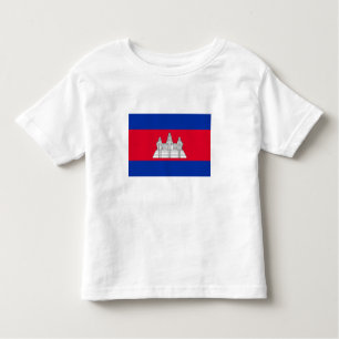 T-shirt Pour Les Tous Petits Drapeau du Cambodge patriotique