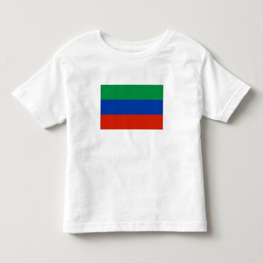 T-shirt Pour Les Tous Petits Drapeau du Daghestan (Devant)