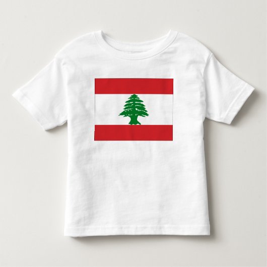 T-shirt Pour Les Tous Petits Drapeau du Liban (Devant)