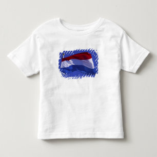 T-shirt Pour Les Tous Petits drapeau du Luxembourg RF)