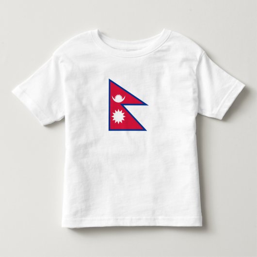 T-shirt Pour Les Tous Petits Drapeau du Népal (Devant)