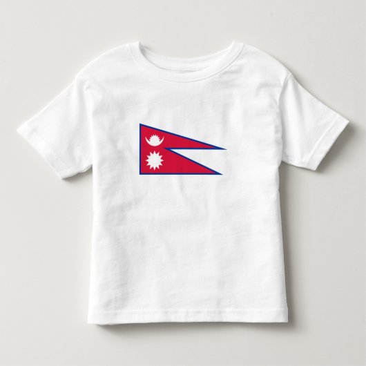 T-shirt Pour Les Tous Petits Drapeau du Népal (Devant)