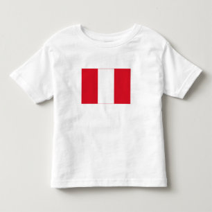 T-shirt Pour Les Tous Petits Drapeau du Pérou