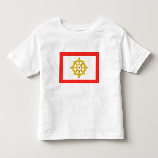 T-shirt Pour Les Tous Petits Drapeau du royaume de Sikkim (Devant)