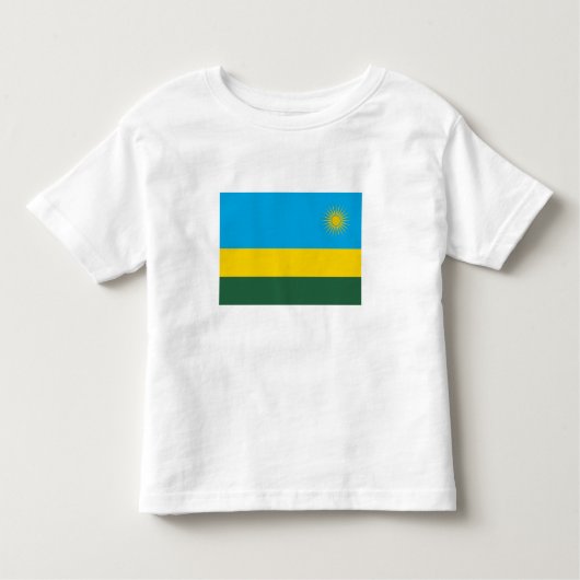 T-shirt Pour Les Tous Petits Drapeau du Rwanda (Devant)