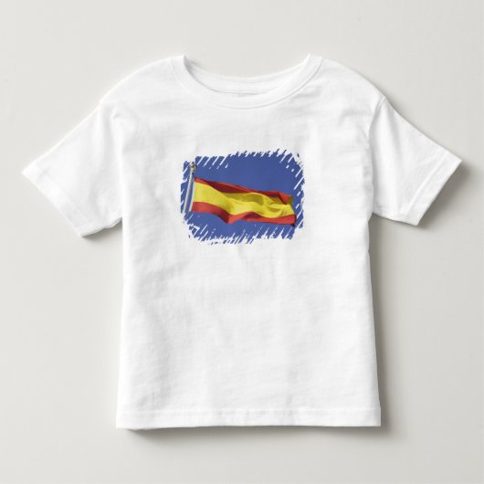 T-shirt Pour Les Tous Petits Drapeau espagnol RF) (Devant)
