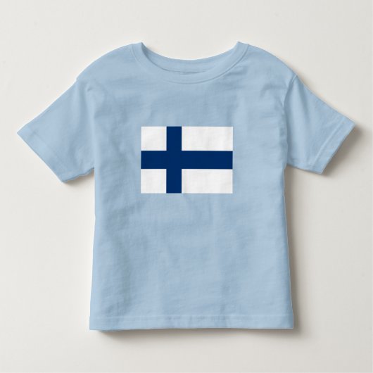 T-shirt Pour Les Tous Petits Drapeau Finlande (Devant)