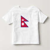 T-shirt Pour Les Tous Petits Drapeau népalais (Devant)