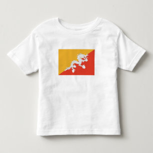 T-shirt Pour Les Tous Petits Drapeau patriotique du Bhoutan