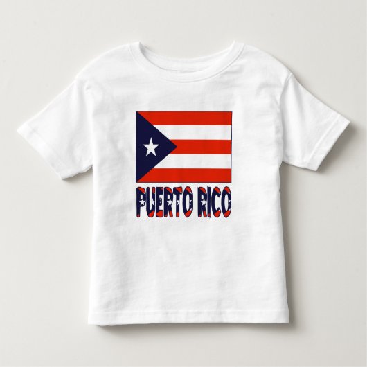 T-shirt Pour Les Tous Petits Drapeau Porto Rico et Porto Rico (Devant)