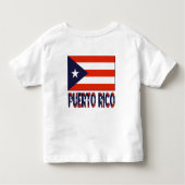 T-shirt Pour Les Tous Petits Drapeau Porto Rico et Porto Rico (Dos)