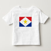 T-shirt Pour Les Tous Petits Drapeau Saba (Devant)
