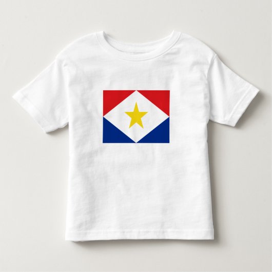 T-shirt Pour Les Tous Petits Drapeau Saba (Devant)