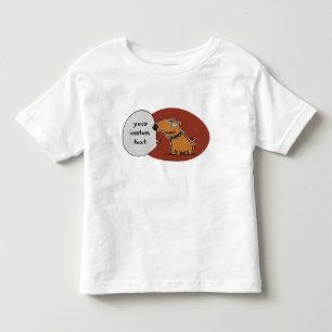 T-shirt Pour Les Tous Petits drôle de chien dit quelque chose de dessin animé