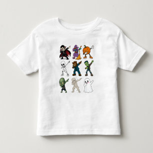 T-shirt Pour Les Tous Petits Drôle Halloween caractères Dabbing