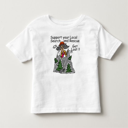 T-shirt Pour Les Tous Petits Drôle obtenez perdu (Devant)