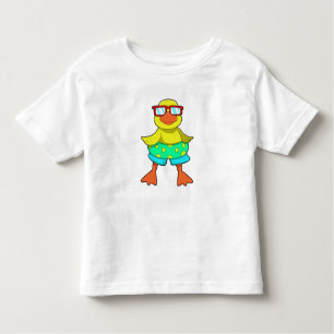 T-shirt Pour Les Tous Petits Duck with Swim ring & Sung